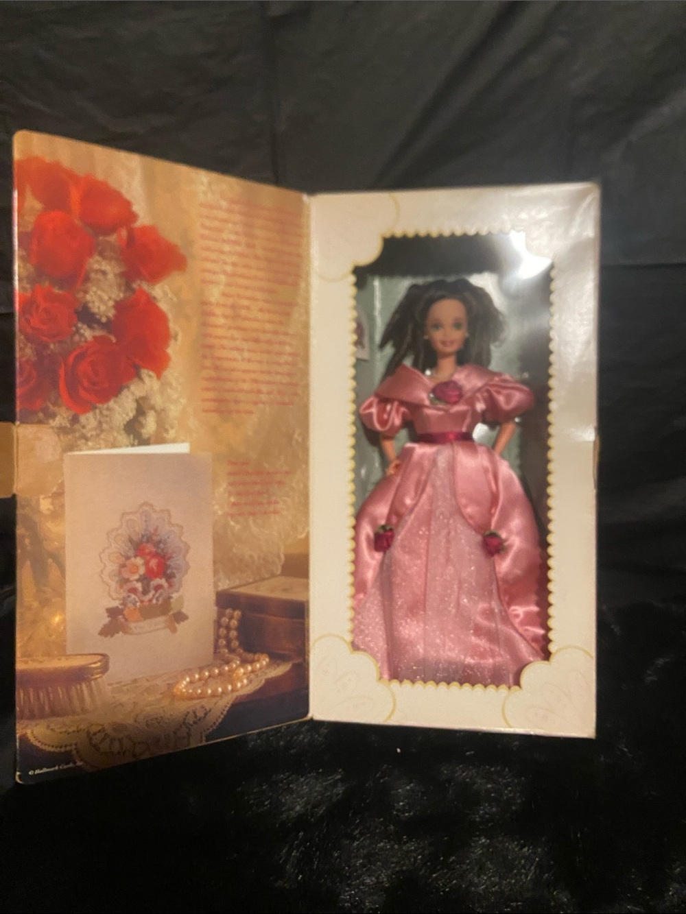 Mattel Pink Satin Rose-Accent Fashion Doll